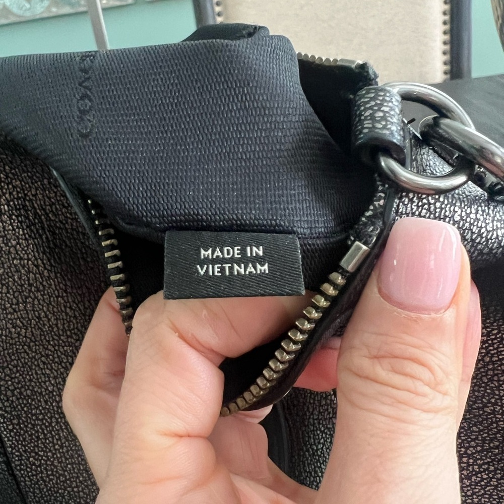 Coach Kelsey Metallic Tote/Crossbody Bag - Picture 11 of 12
